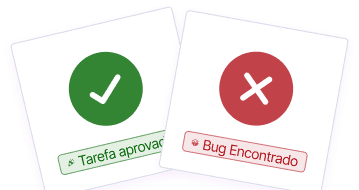 Imagem com dois cartões de suporte